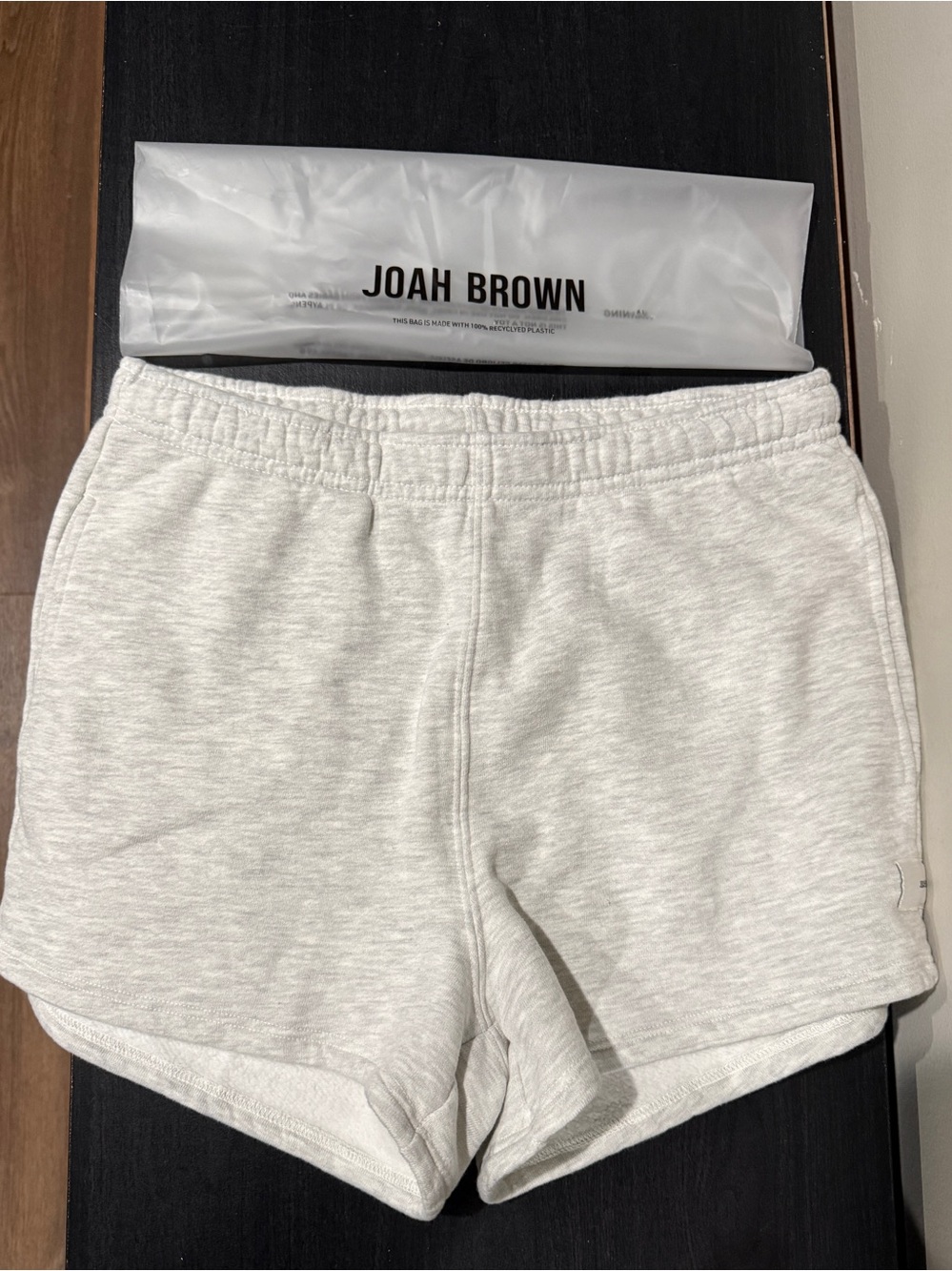 NWT Joah Brown Light Heather Gray Sweat Shorts